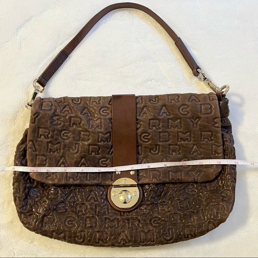 Marc Jacobs Brown Embossed Leather Shoulder Bag - Picture 16 of 16